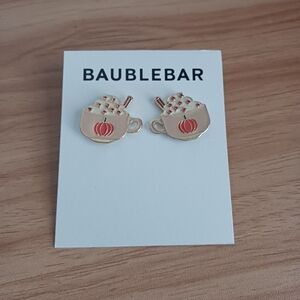 BaubleBar Pumpkin Spice Latte Mug Earrings